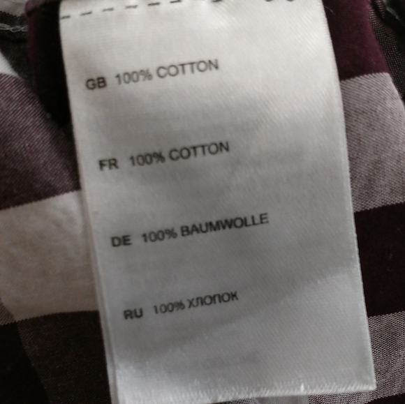 True Nation Mens Brown and white Plaid Button Down Big and Tall Size 4XL - Picture 5 of 9